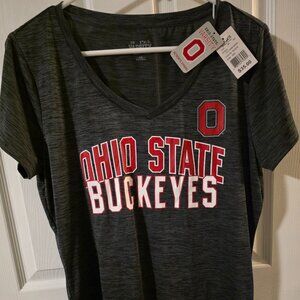 SALE!The "Ohio State Buckeyes"  dark gray v-neck shirt women XXL - New with tags